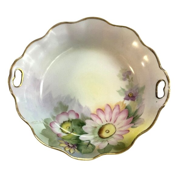 Antique Nippon Hand-Painted Porcelain Dish - Picture 3 of 10